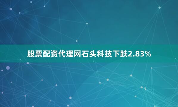 股票配资代理网石头科技下跌2.83%