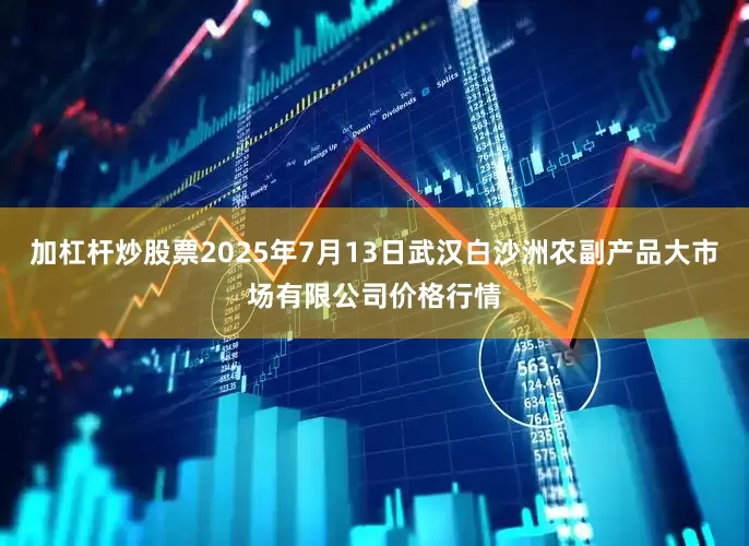 加杠杆炒股票2025年7月13日武汉白沙洲农副产品大市场有限公司价格行情